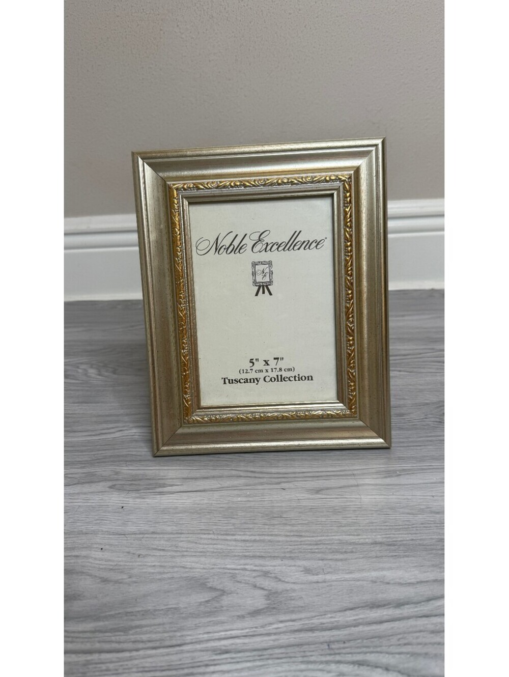 Noble Excellence Tuscany Collection 5x7 Silver Gold Ornate Picture Frame